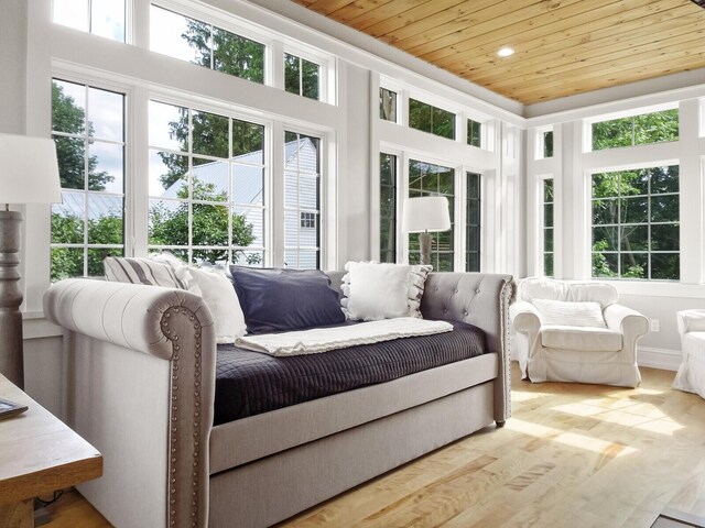 102 Main St, Belgrade, ME 04917 - sunroom / solarium with wooden ceiling
