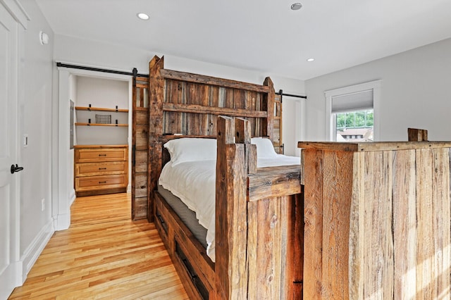 102 Main St, Belgrade, ME 04917 - bedroom with light hardwood / wood-style flooring