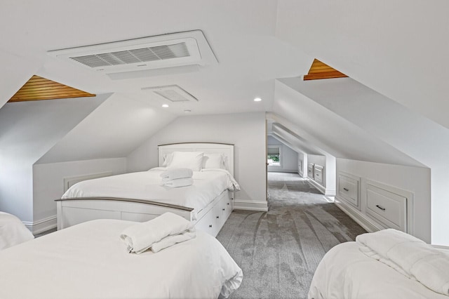 102 Main St, Belgrade, ME 04917 - carpeted bedroom featuring lofted ceiling