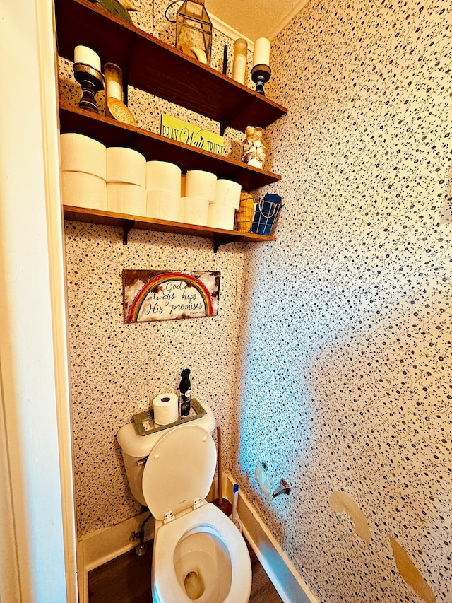 bathroom featuring toilet