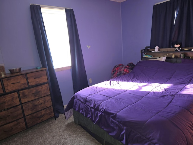 bedroom with carpet flooring