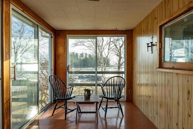 view of sunroom