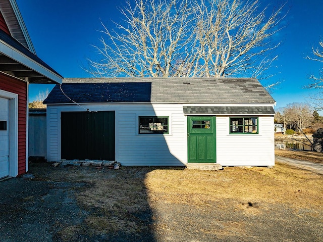 view of outdoor structure