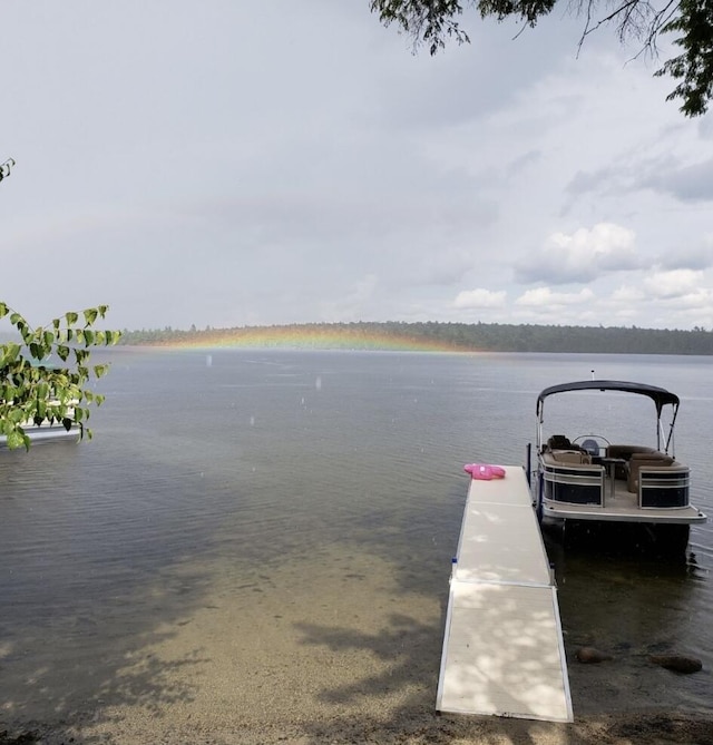 380 Cedar Lake Rd Unit T3 R9, Nwp, ME 04462 - dock area with a water view