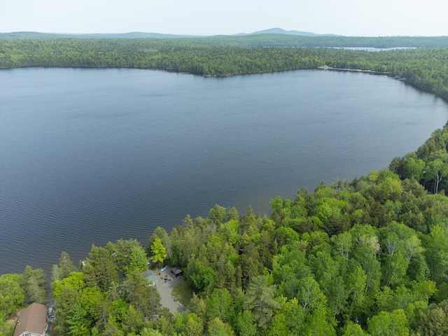 380 Cedar Lake Rd Unit T3 R9, Nwp, ME 04462 - aerial view of a heavily wooded area and a large body of water