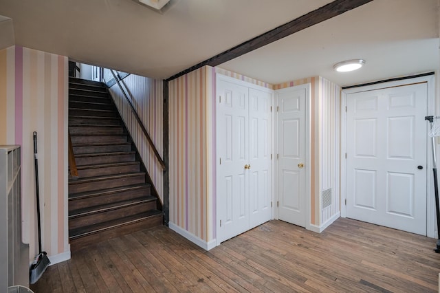 interior space with wood-type flooring