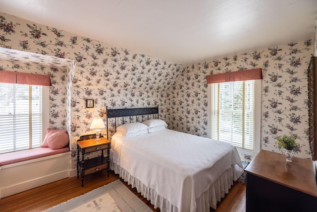 bedroom featuring hardwood / wood-style floors