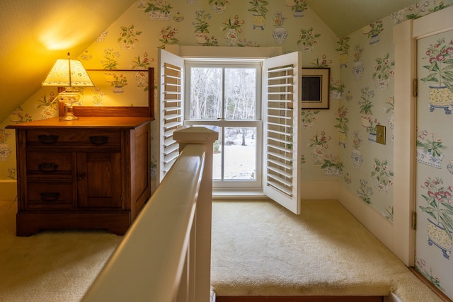 interior space with carpet floors