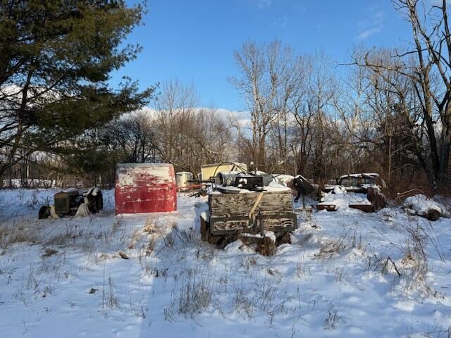 view of snowy yard