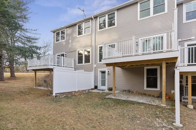 29 Sadler Dr Unit 29, Brunswick, ME 04011 - rear view of house featuring a yard and a deck