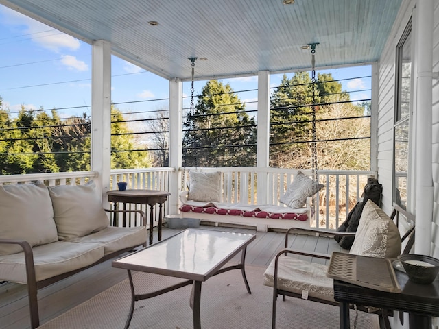 view of sunroom / solarium