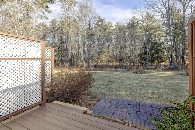 view of yard featuring a patio