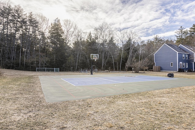 view of sport court