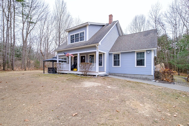 view of front of house with a porch