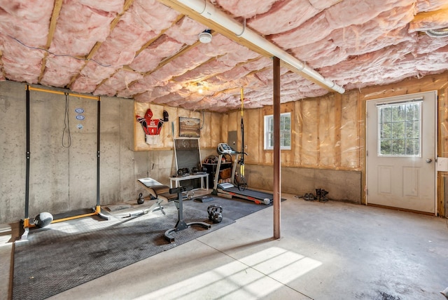 view of workout room