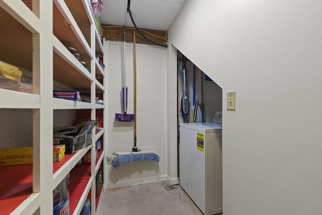 washroom featuring washer / dryer