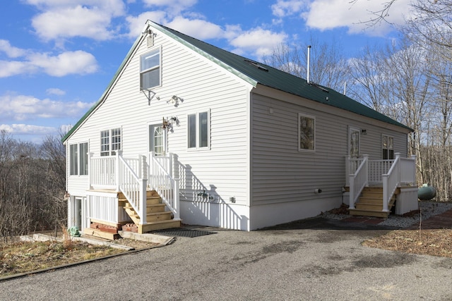 view of rear view of property