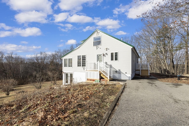 view of front of home