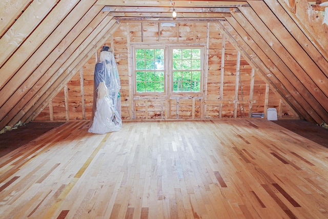 view of attic