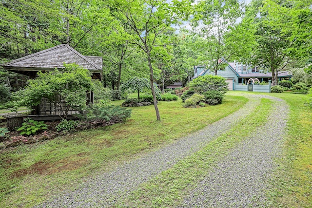 view of street featuring driveway