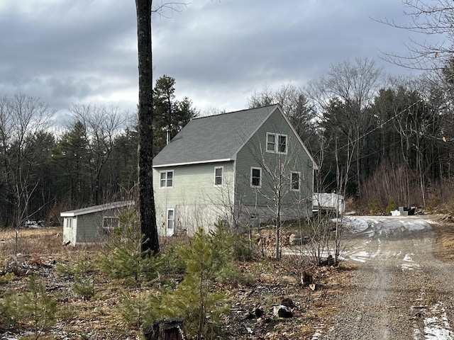 view of home's exterior