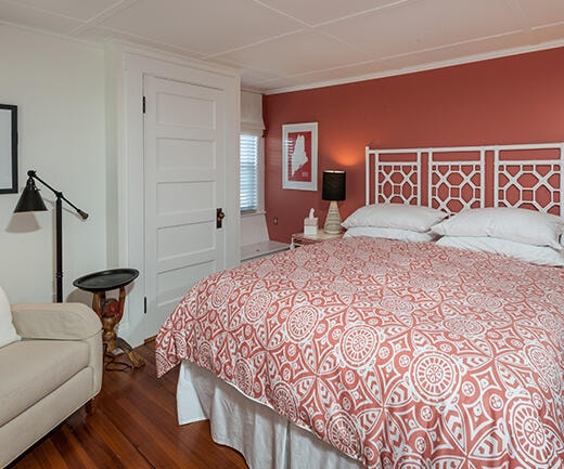 bedroom featuring wood-type flooring