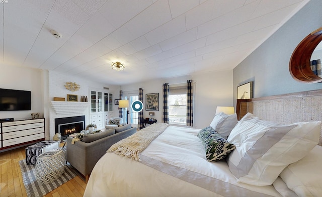 bedroom featuring hardwood / wood-style flooring