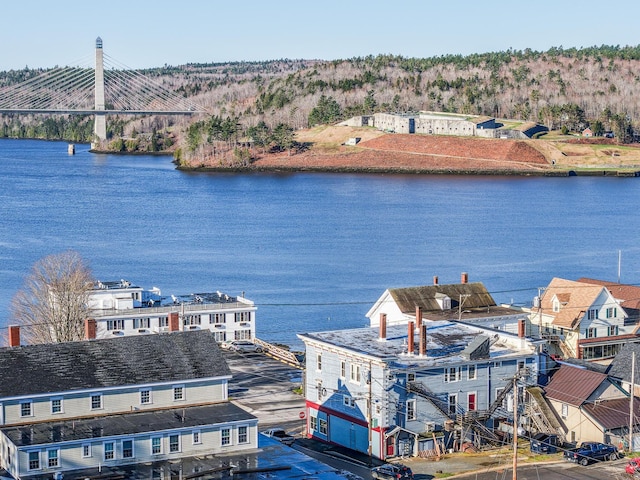 63 Main St, Bucksport, ME 04416 - water view featuring a notable bridge