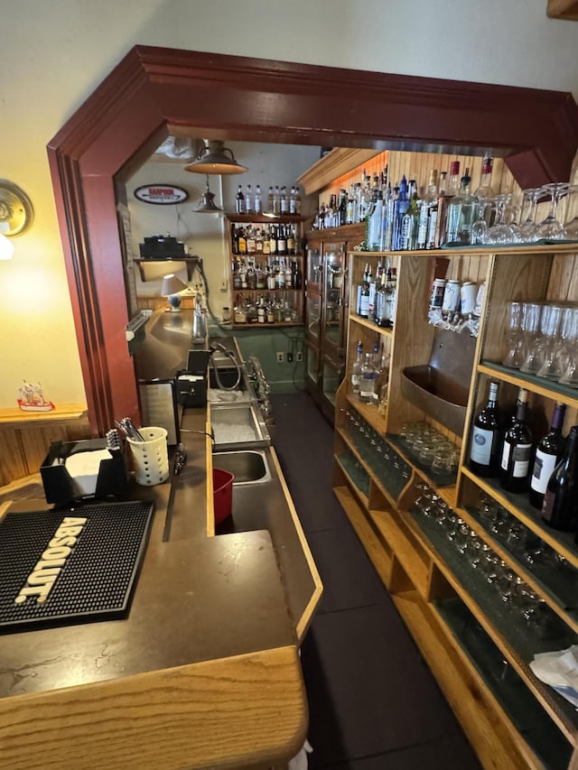 63 Main St, Bucksport, ME 04416 - rec room featuring a dry bar