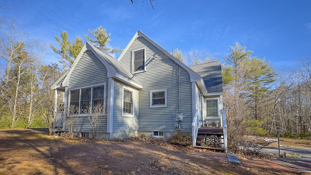 22 Jewett Rd, Raymond, ME 04071 - view of side of home