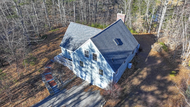 22 Jewett Rd, Raymond, ME 04071 - birds eye view of property featuring a view of trees