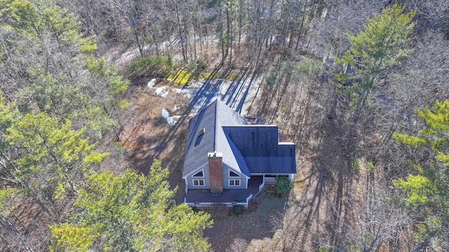 22 Jewett Rd, Raymond, ME 04071 - bird's eye view with a wooded view