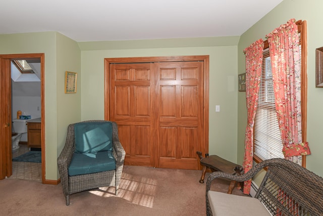 22 Jewett Rd, Raymond, ME 04071 - living area with carpet floors, a wealth of natural light, and baseboards