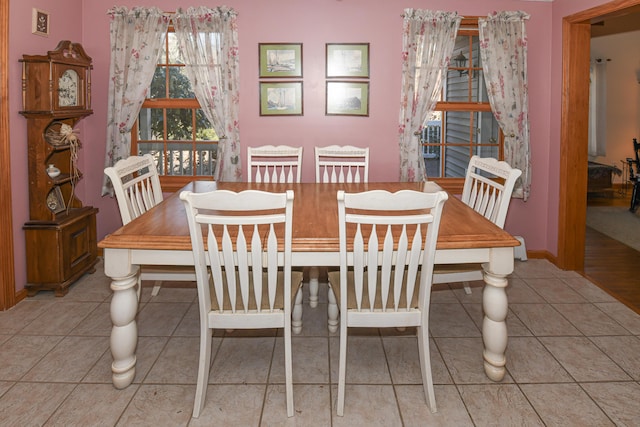 22 Jewett Rd, Raymond, ME 04071 - tiled dining room with baseboards