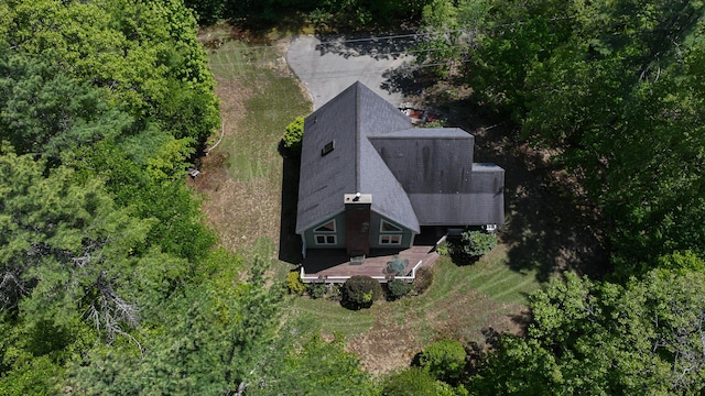 22 Jewett Rd, Raymond, ME 04071 - view from above of property