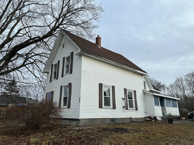 view of home's exterior