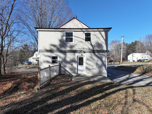 view of rear view of property