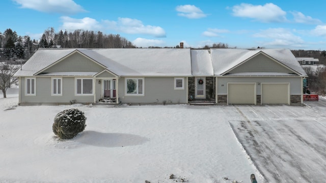 ranch-style house with a garage