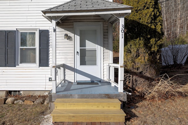 view of entrance to property