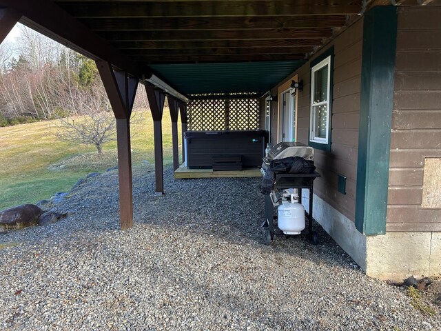433 Works Rd, Jackson, ME 04921 - view of patio / terrace with grilling area