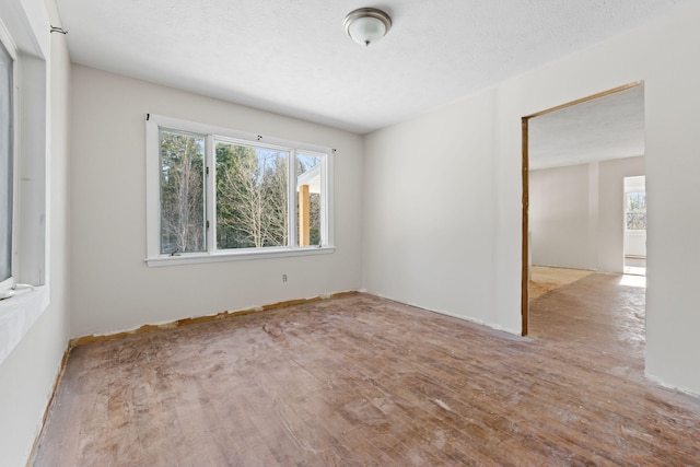 unfurnished room featuring light wood-type flooring