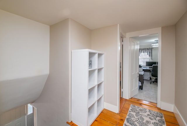 interior space with light wood-type flooring