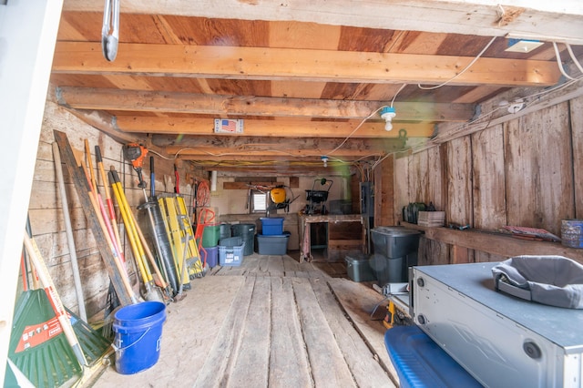 view of storage room