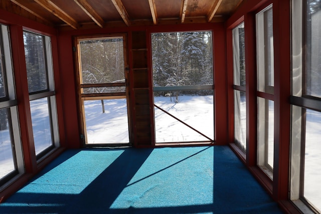 sunroom featuring a wealth of natural light