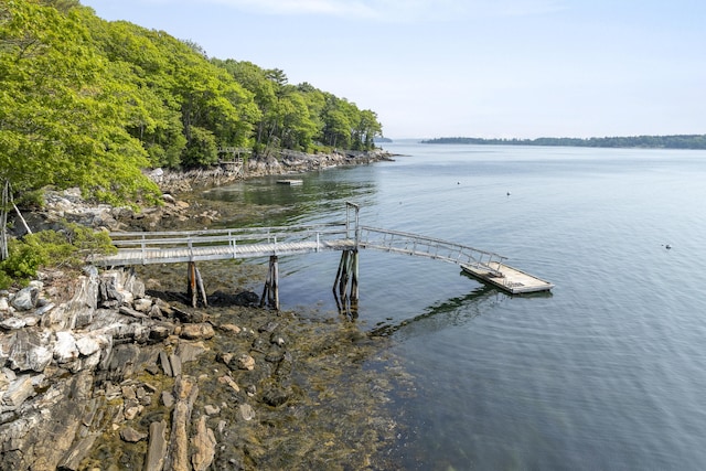 31 Viking Way, Bristol, ME 04539 - water view with a floating dock