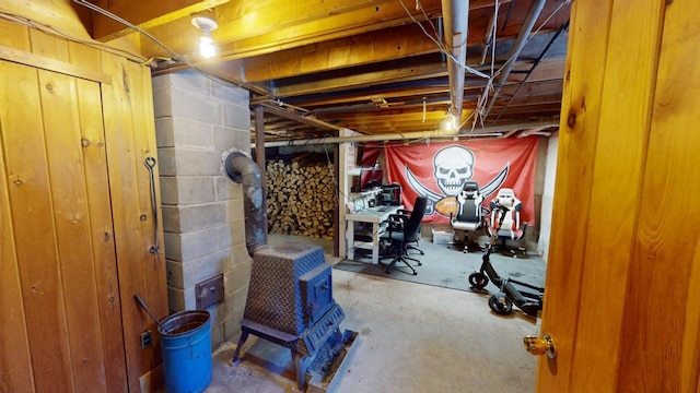 view of basement