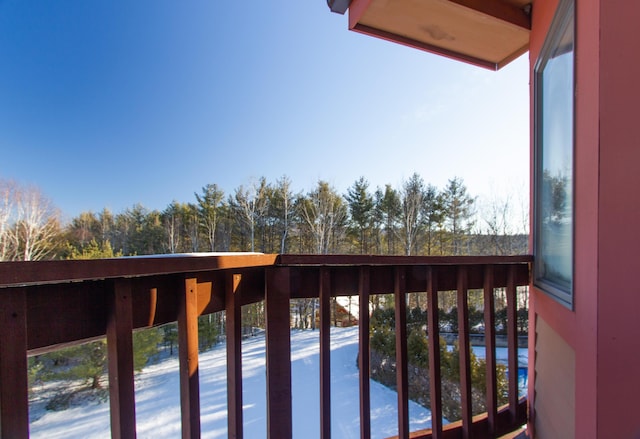 view of balcony