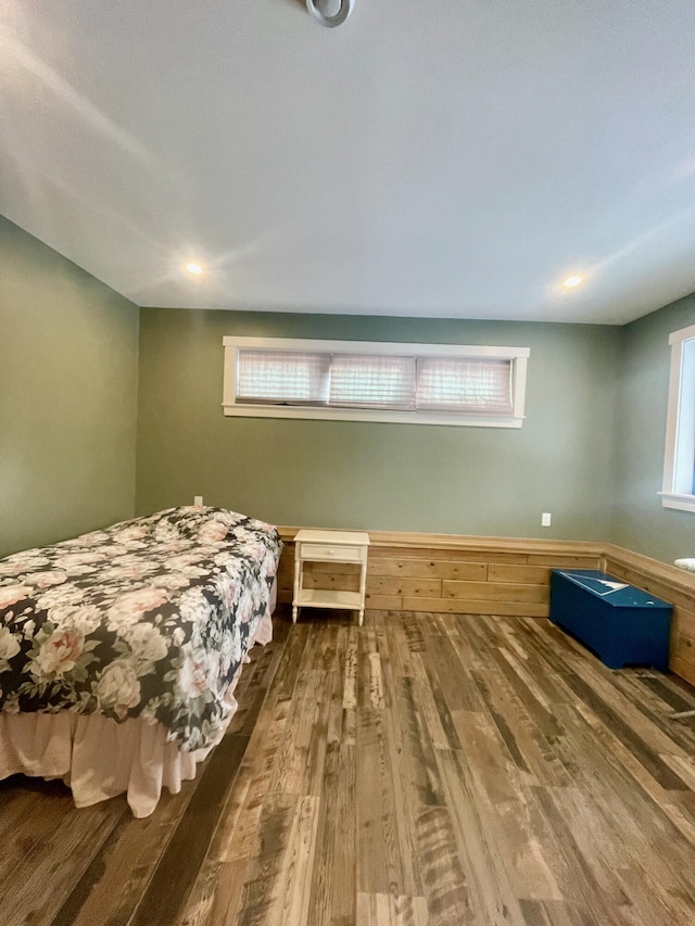 bedroom featuring hardwood / wood-style flooring