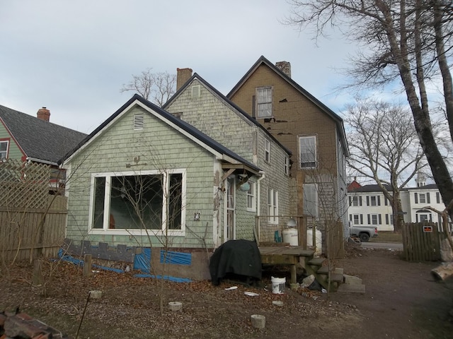 view of back of property