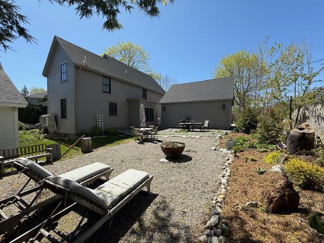 17 Mountain St, Camden, ME 04843 - back of property featuring a patio
